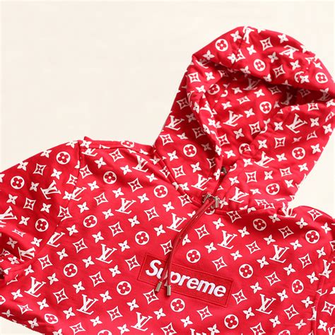 used supreme louis vuitton hoodie|supreme all over monogram hoody.